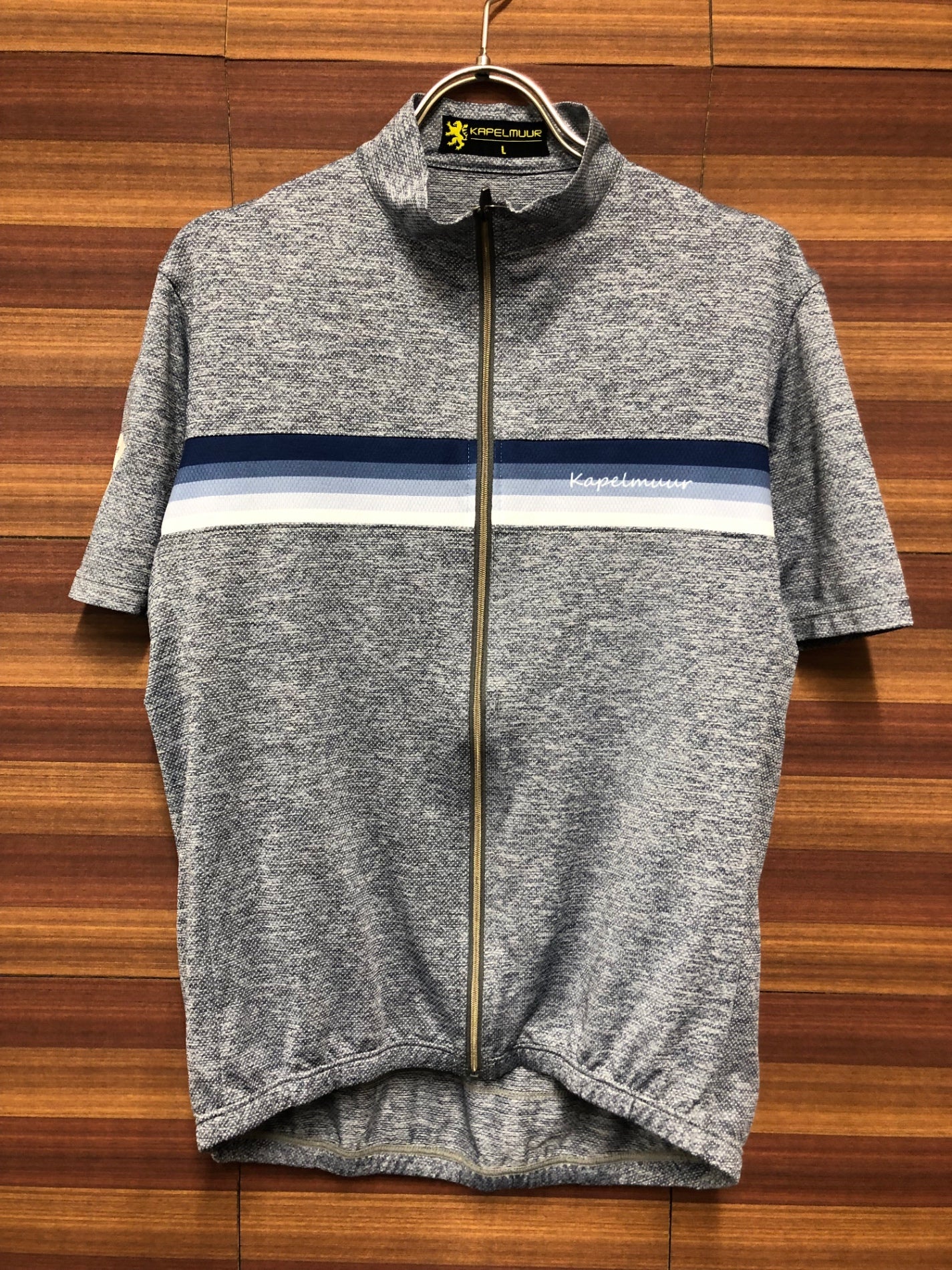 IN085 カペルミュール KAPELMUUR 半袖 サイクルジャージ グレー L