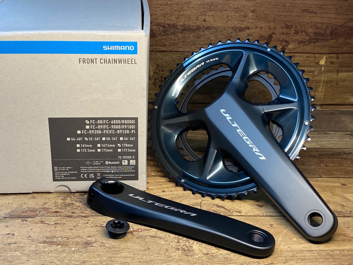 HS993 シマノ SHIMANO アルテグラ ULTEGRA FC-08 170mm 52/36T クランクセット