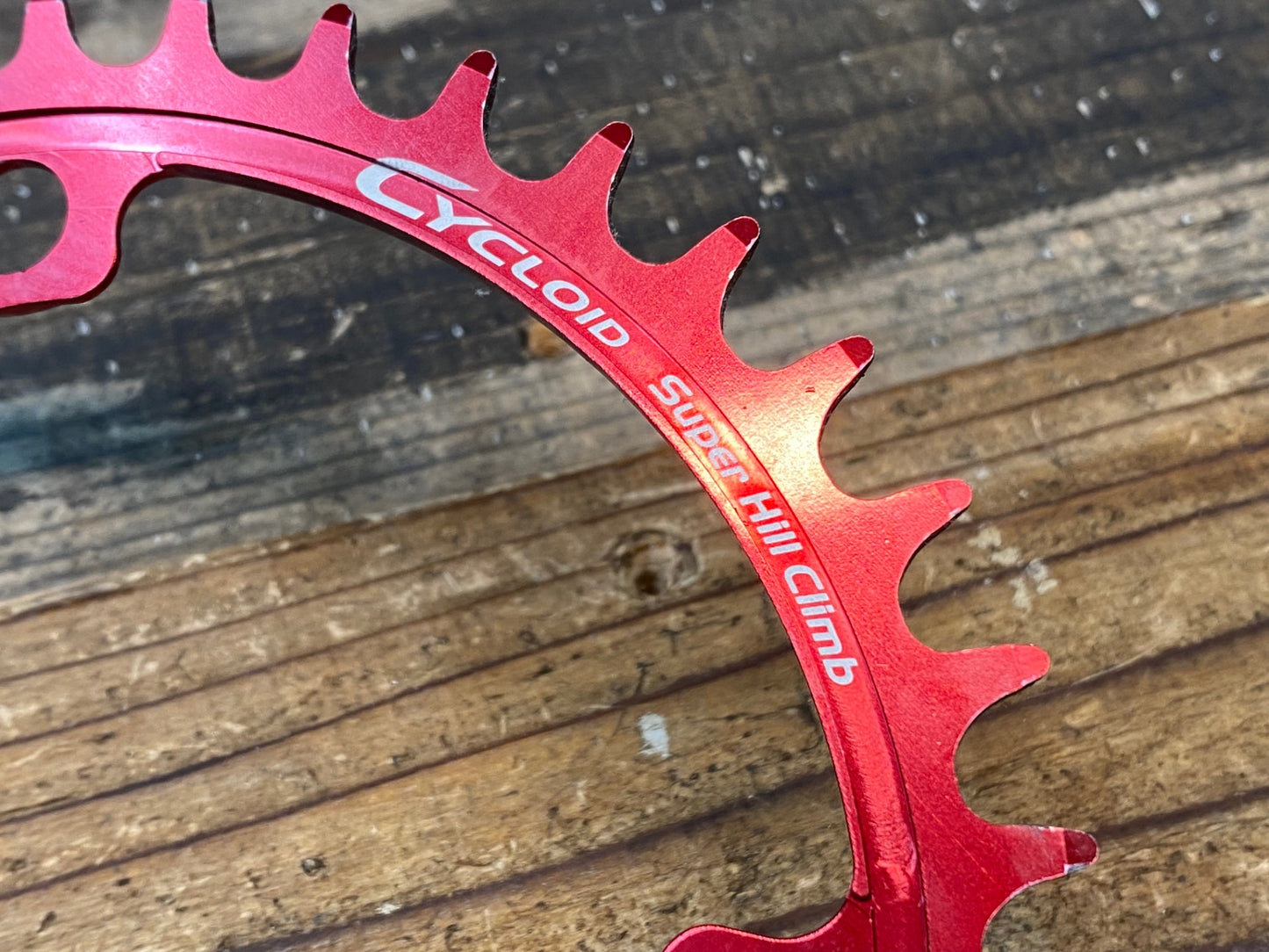 IR676 スギノ SUGINO CYCLOID CY4-SHC Super Hill Climb チェーンリング 赤 36T 楕円