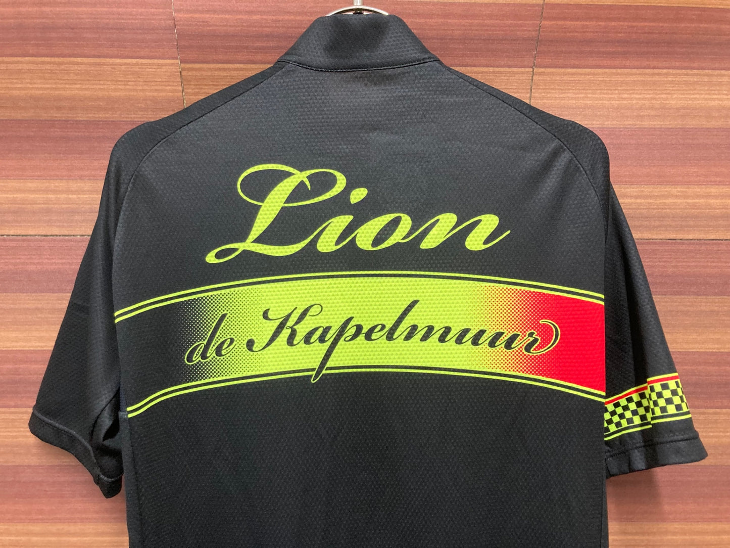 IU669 リオンドカペルミュール LION DE KAPELMUUR 半袖 サイクルジャージ 黒 L