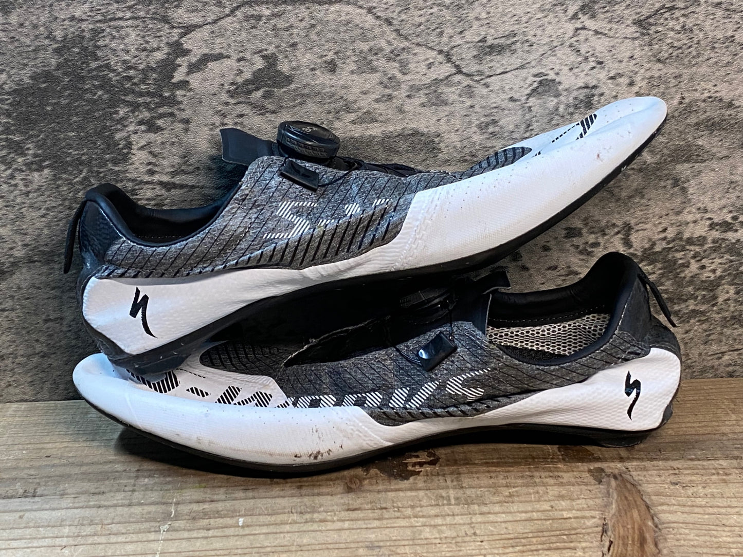 IY420 スペシャライズド SPECIALIZED エスワークス S-WORKS EXOS ビンディングシューズ 白 EU42