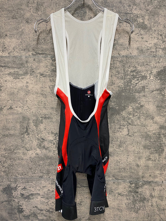 JB307 カステリ CASTELLI ビブショーツ 黒 白 L