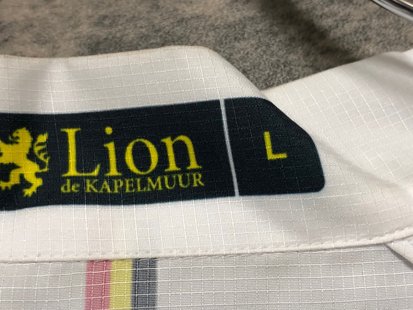 IZ095 リオンドカペルミュール Lion de KAPELMUUR 長袖 サイクルジャージ 白 L