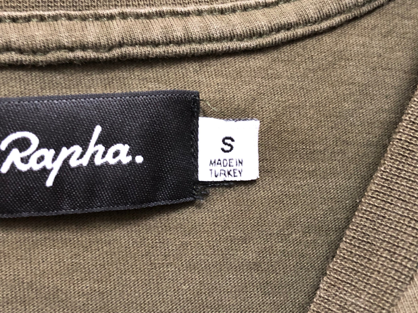IN053 ラファ Rapha LOGO T-SHIRT 半袖 Tシャツ カーキ S