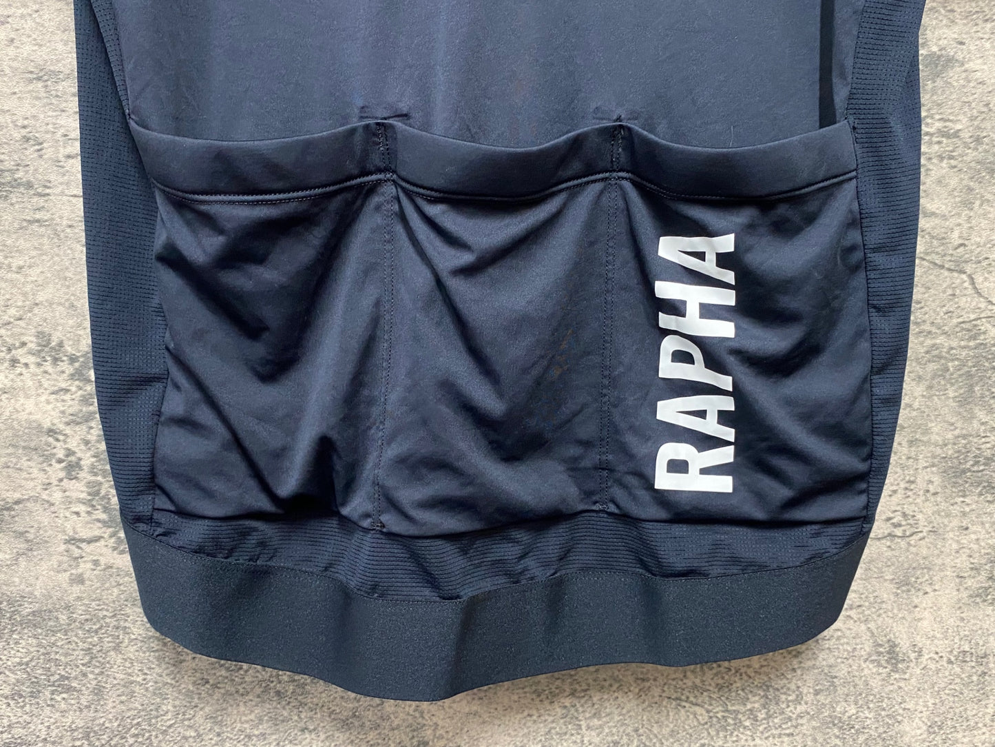JA595 ラファ Rapha PRO TEAM TRAINING JERSEY 半袖 サイクルジャージ 黒 L ほつれ