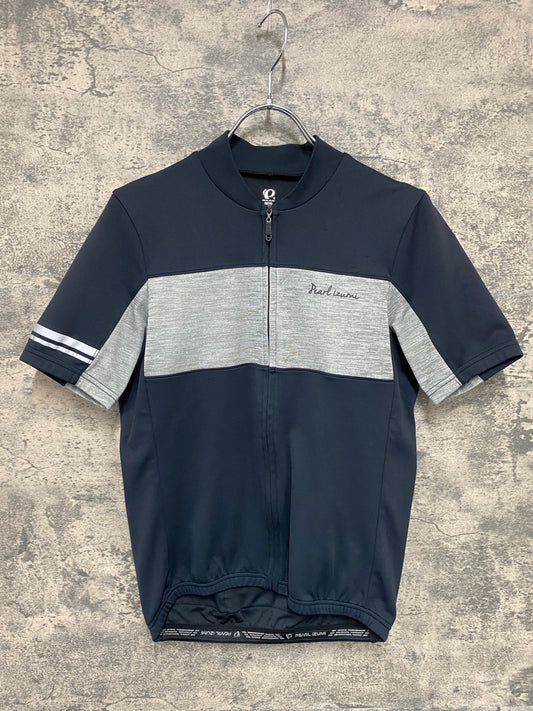 IU572 パールイズミ PEARLiZUMi 半袖 サイクルジャージ 黒/グレー M