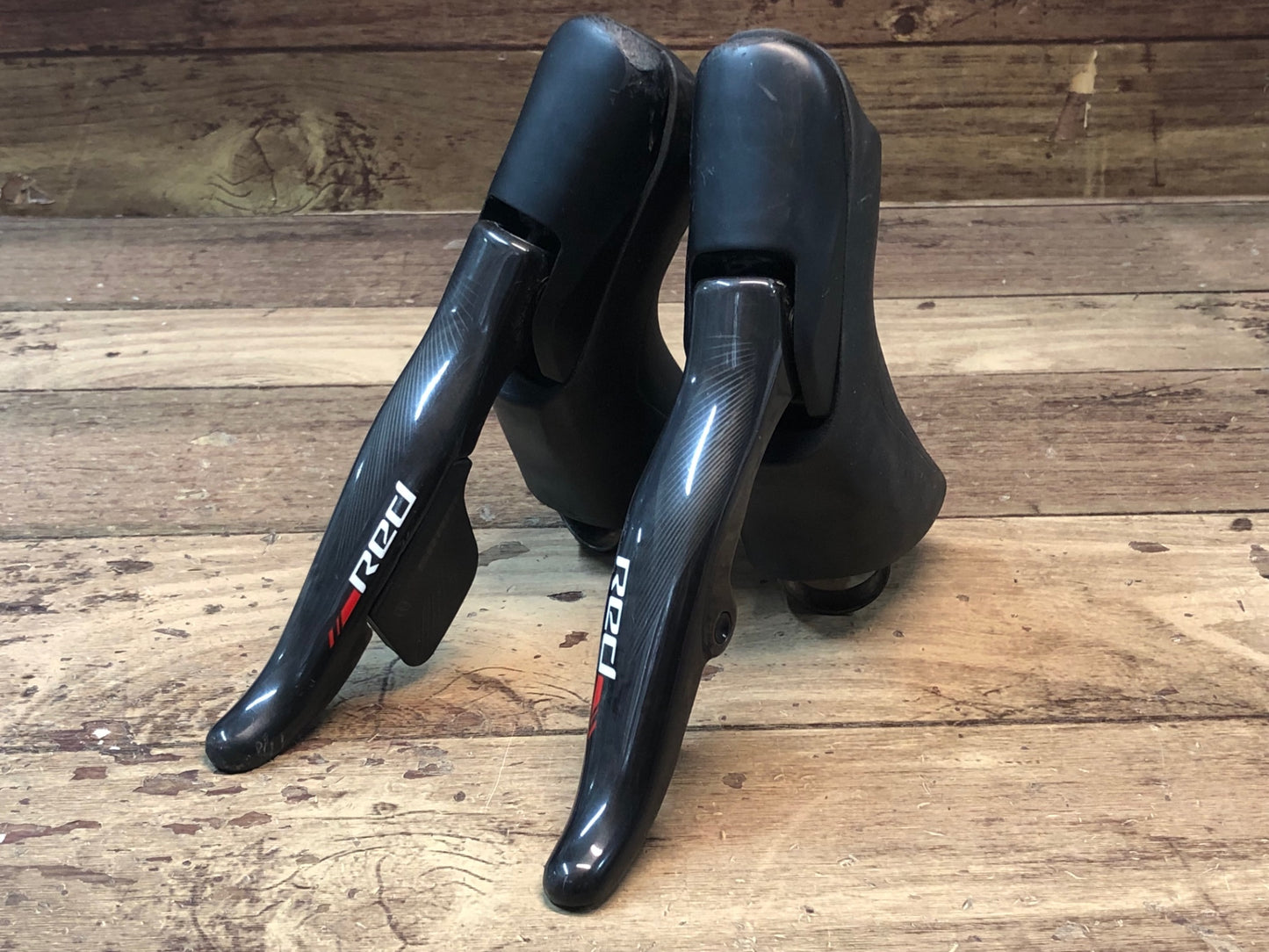 IF186 スラム SRAM レッド RED E-TAP HRD ダブルタップレバー 2x11S 接続確認済 左レバージャンク ※左レバークランプ部にヒビ