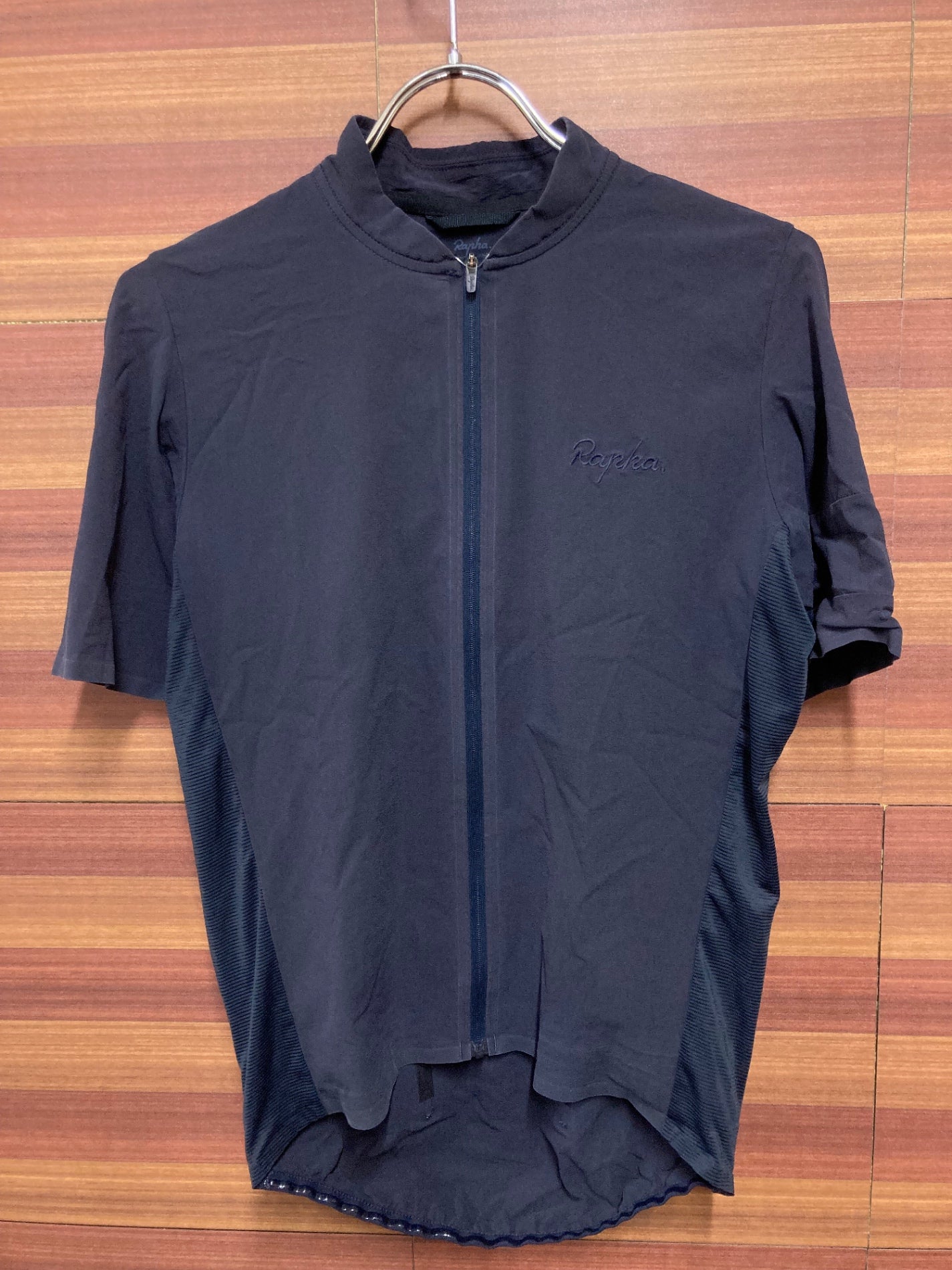 ID566 ラファ Rapha SILK FLYWEIGHT JERSEY 半袖 サイクルジャージ 紺 S