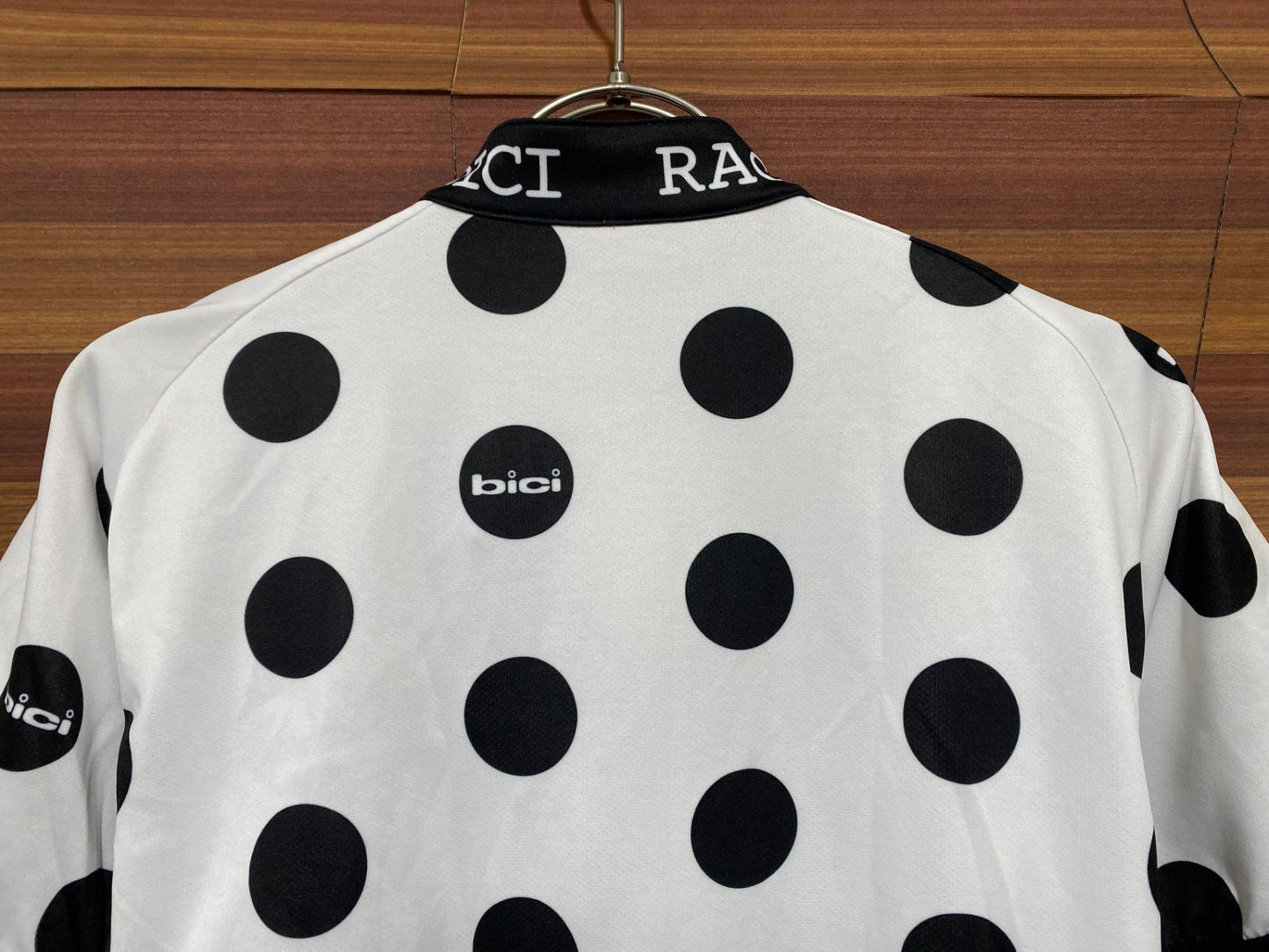 IQ353 ビチ ビスレイ BICI BISLEY 半袖サイクルジャージ 白黒 M