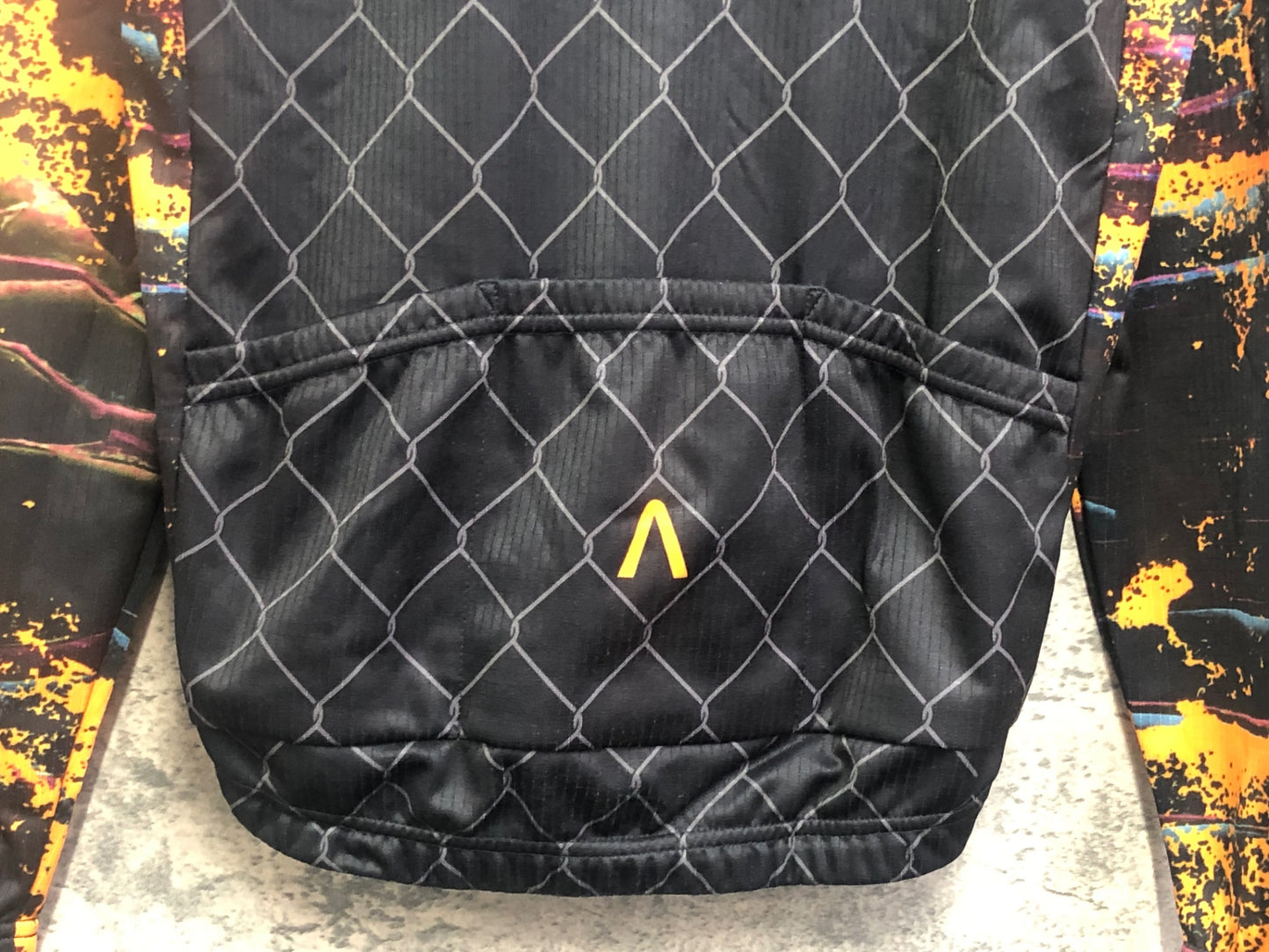 IV288 プライマル PRIMAL 長袖サイクルジャージ 黒 S裏起毛