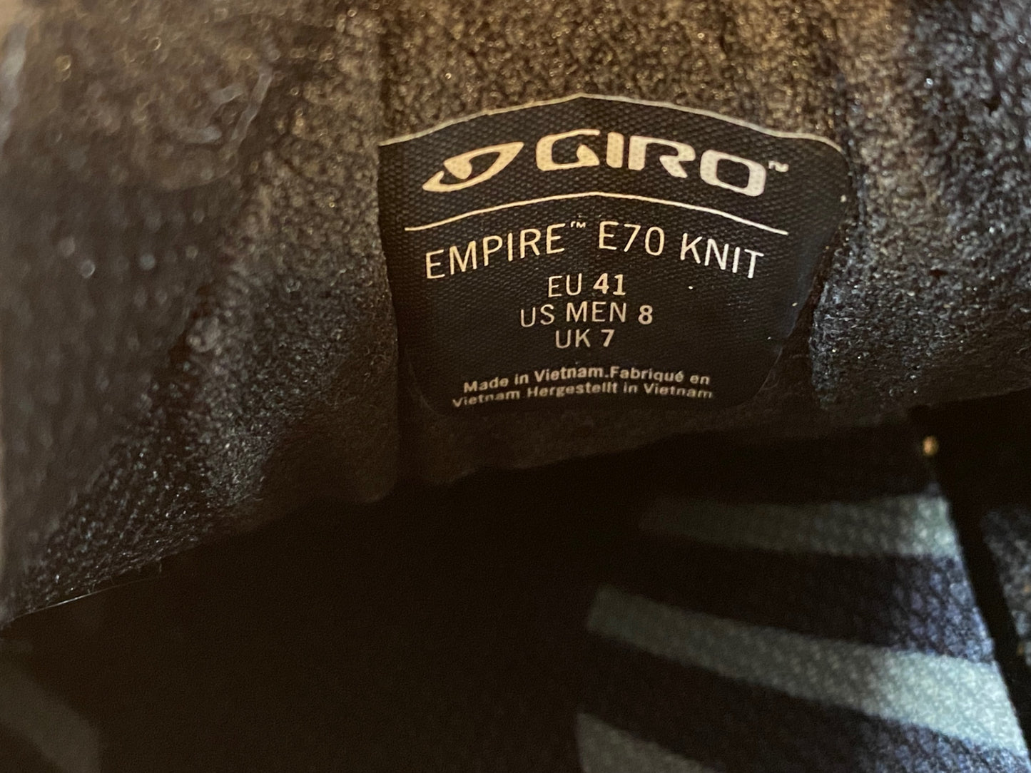 IC244 ジロ GIRO EMPIRE E70 KNIT ビンディングシューズ グレー EU41 SPD-SL ※ソール傷