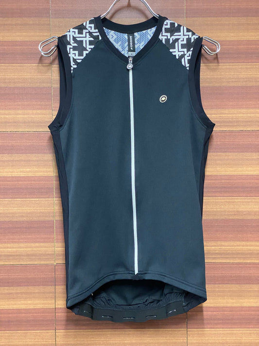 II545 アソス assos MILLE GT NS Jersey ノースリーブ サイクルジャージ 黒 M