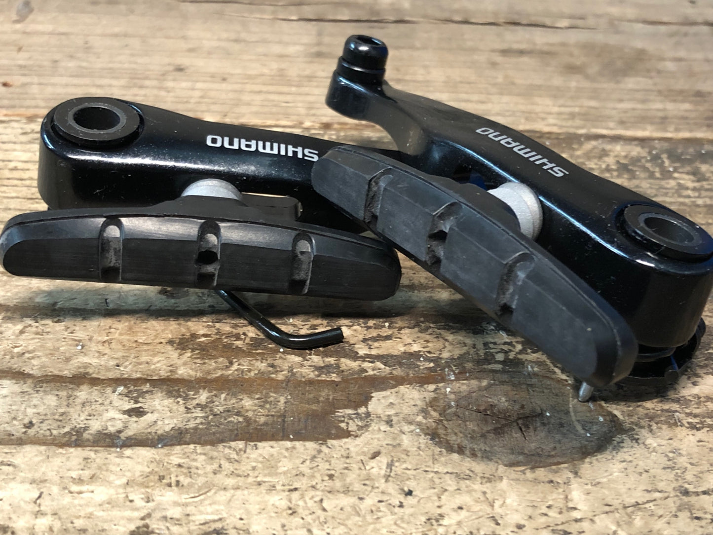 JB528 シマノ SHIMANO BR-R353 Vブレーキ 黒 前後セット