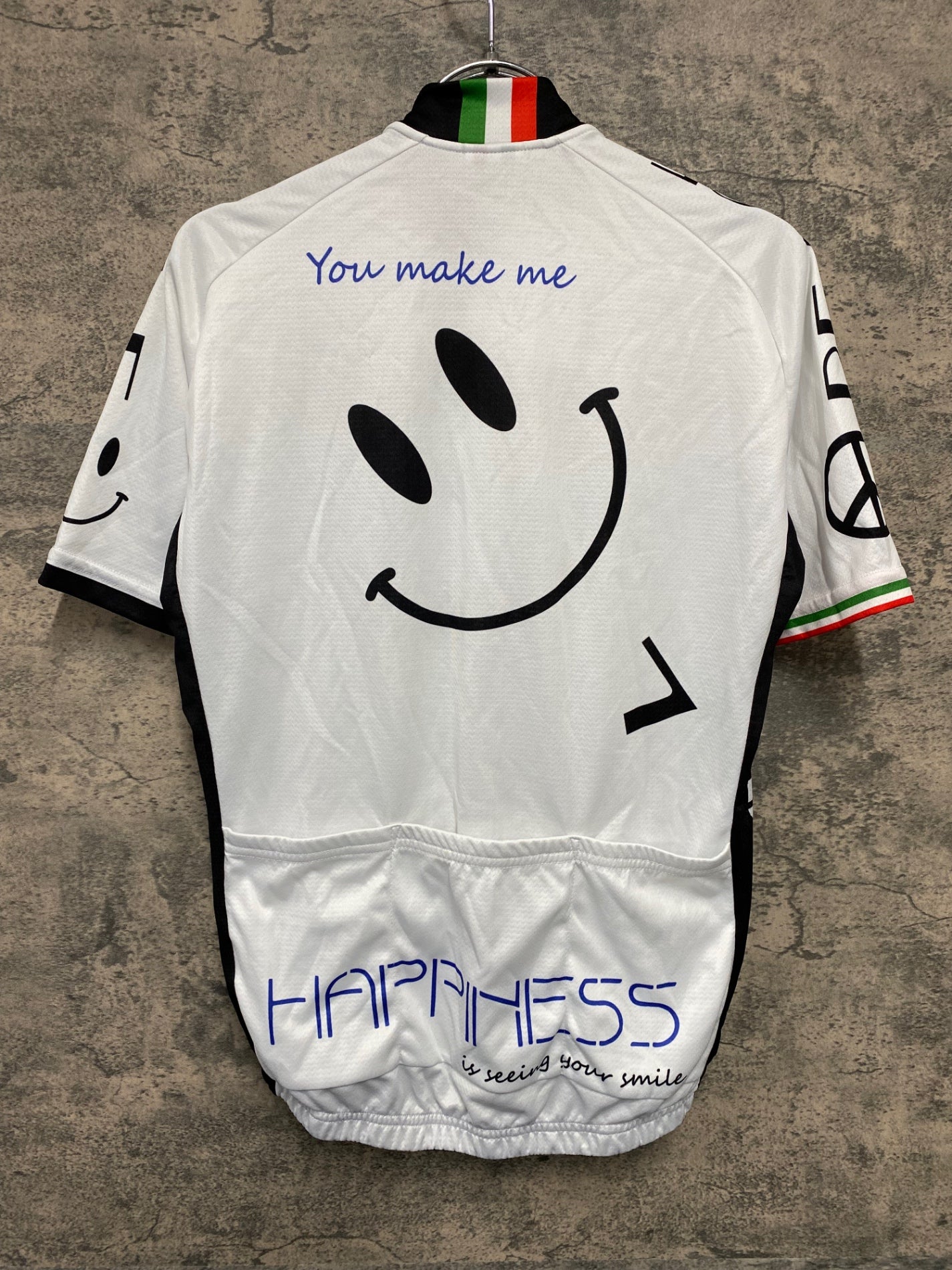 JA259 ジェッセージ GSG 半袖 サイクルジャージ 白 M