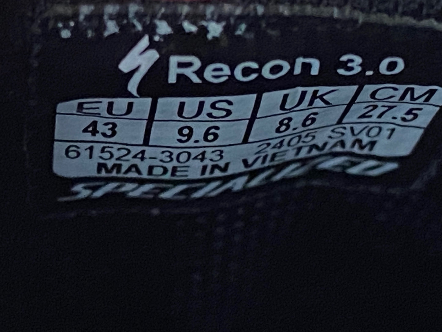 IT871 スペシャライズド SPECIALZIED RECON3.0 SPD ビンディング シューズ EU43