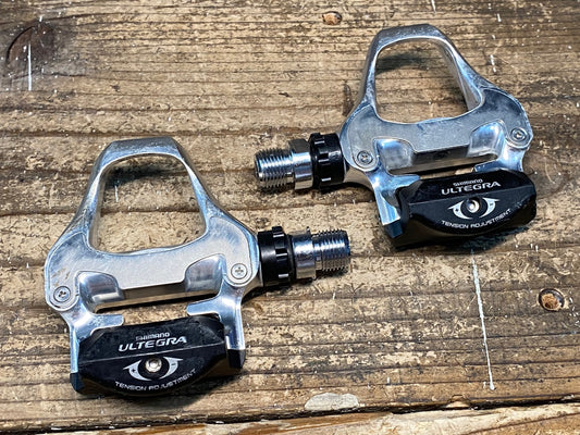 IX123 シマノ SHIMANO アルテグラ ULTEGRA PD-6620 ビンディングペダル SPD-SL シルバー