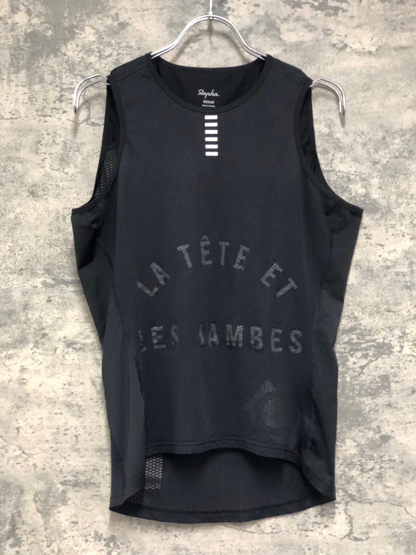 IX318 ラファ Rapha PRO TEAM BASE LAYER ノースリーブ ベースレイヤー 黒 M