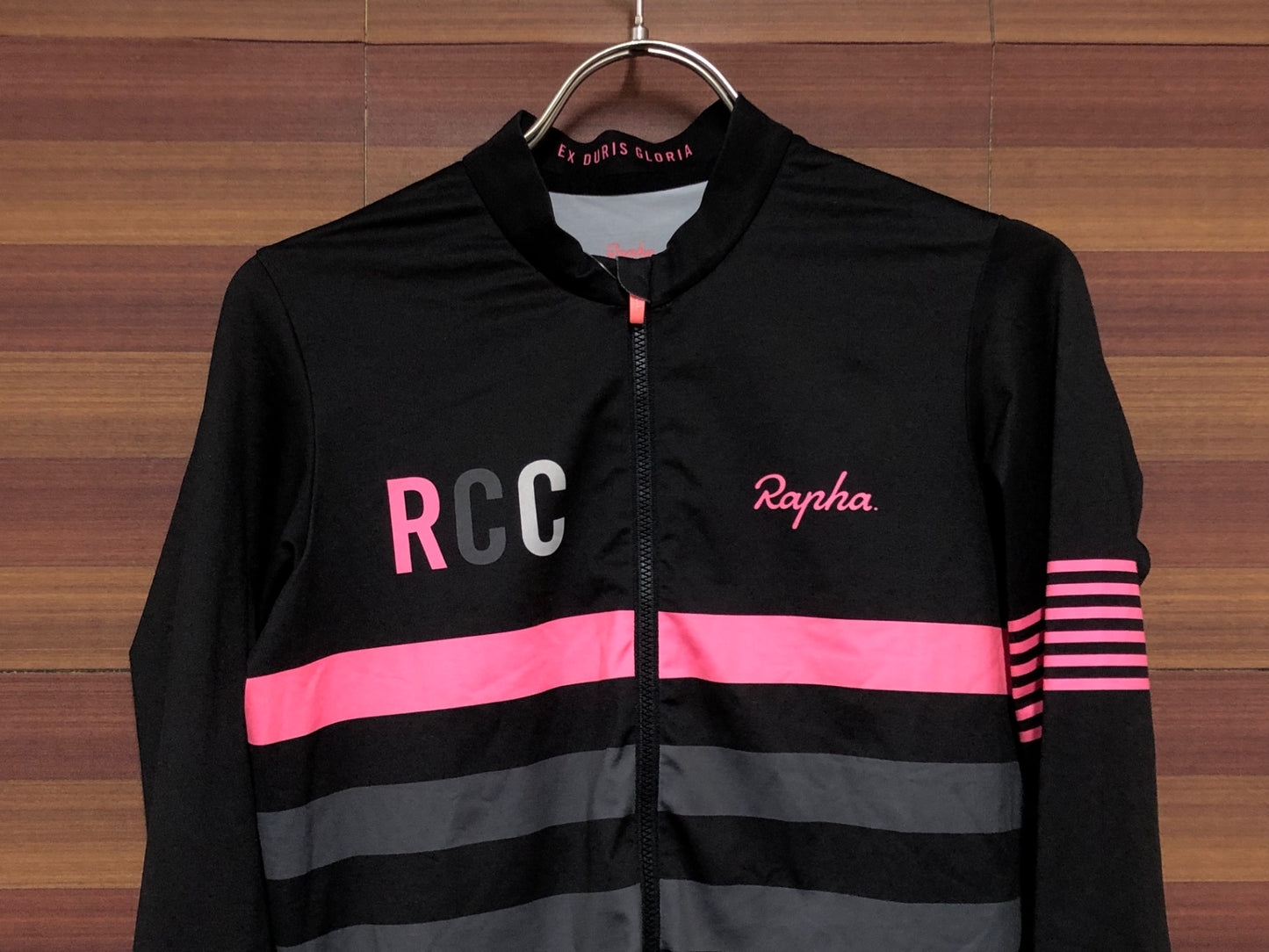 IP095 ラファ Rapha RCC PRO TEAM LONG SLEEVE MIDWEIGHT JERSEY 長袖 サイクルジャージ 黒 S