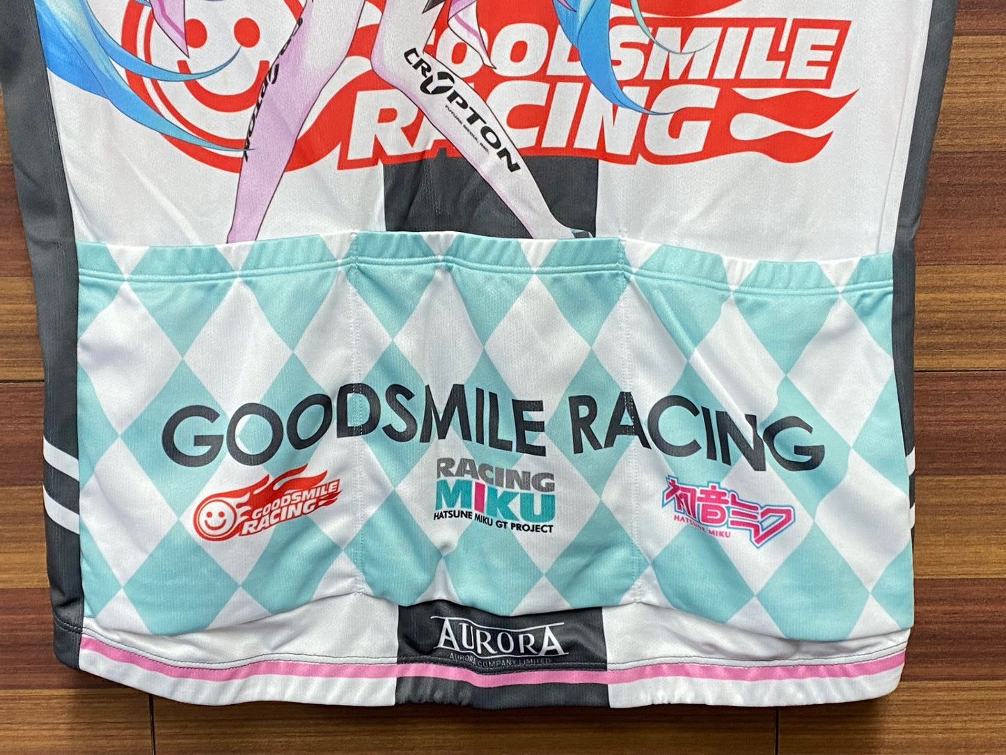 IF717 アウローラ AURORA レーシングミク RACING MIKU 半袖 Lサイズ 総柄 2019 初音ミク グッドスマイル ※タグ付き