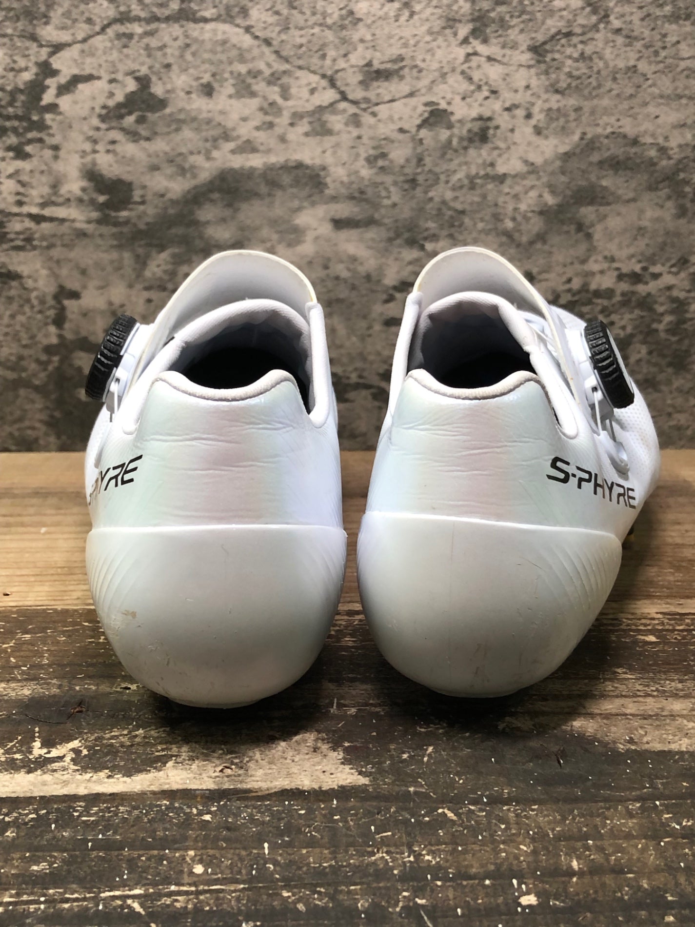 IU961 シマノ SHIMANO S-PHYRE RC9 SHRC903M W01 E ビンディングシューズ BOA SPD-SL 白 EU41