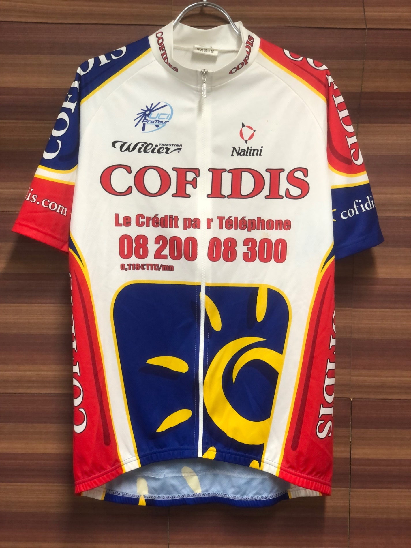 IM713 ナリーニ Nalini 半袖 サイクルジャージ COFIDIS サイズ4 ※汚れあり