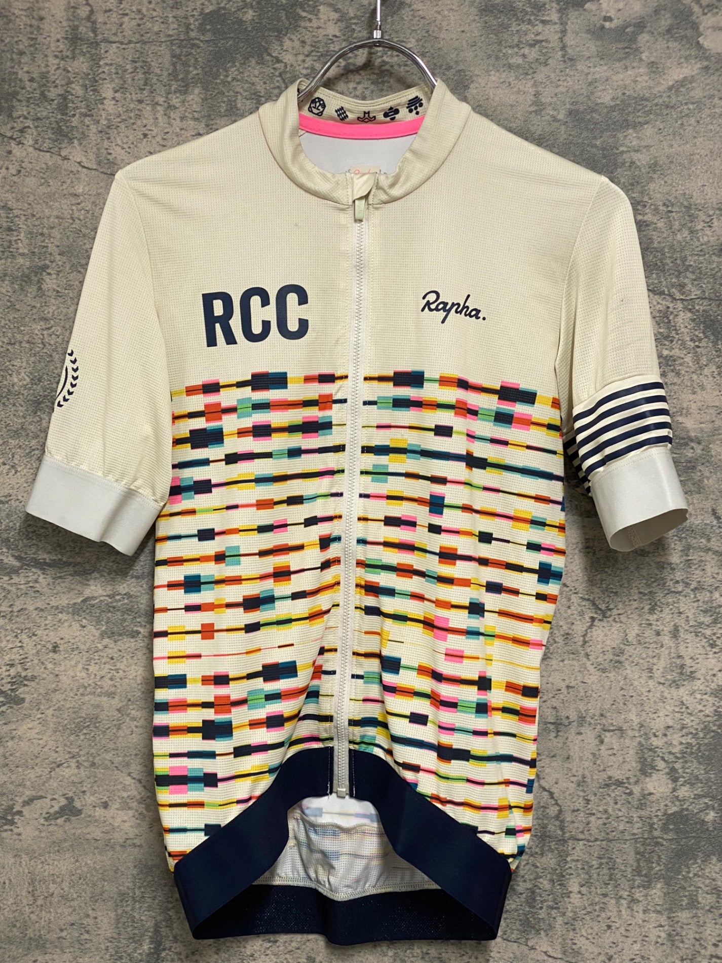 JB926 ラファ Rapha RCC 2021 ANNUAL PT TRAINING JERSEY 半袖サイクルジャージ 総柄 S