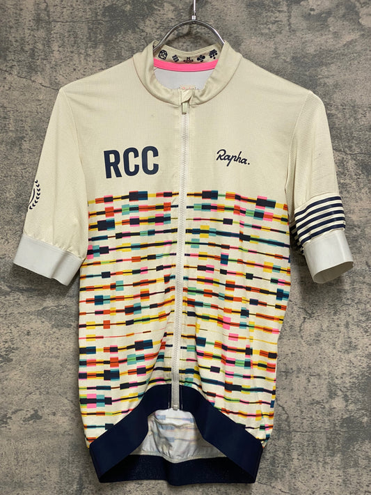 JB926 ラファ Rapha RCC 2021 ANNUAL PT TRAINING JERSEY 半袖サイクルジャージ 総柄 S