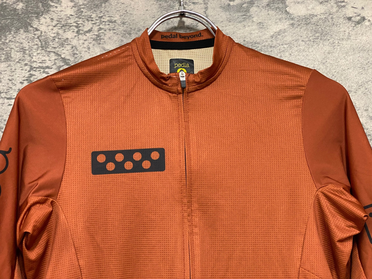 JB495 ペドラ Pedla 半袖 サイクルジャージ 茶 XS