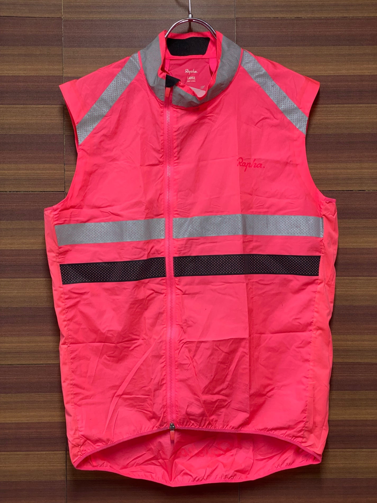 IK065 ラファ Rapha BREVET VISIBILITY GILET サイクルベスト ジレ ピンク L