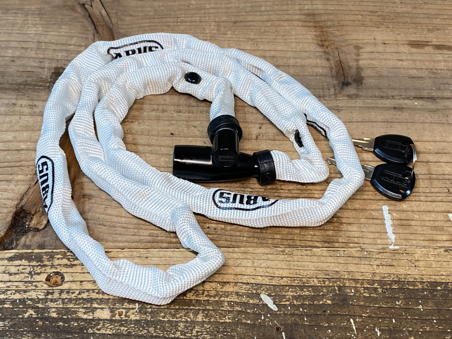 IX235 アブス ABUS D-58292 Wetter チェーンキー 鍵 白