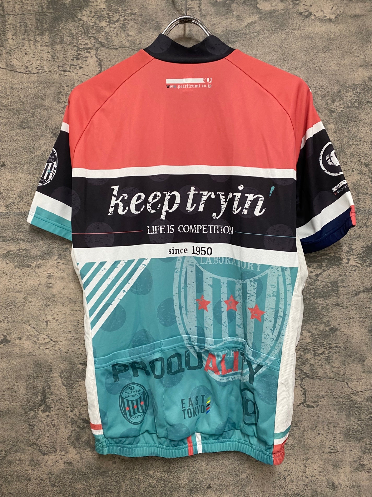 IQ037 パールイズミ Pearlizumi 半袖 サイクルジャージ XL 総柄