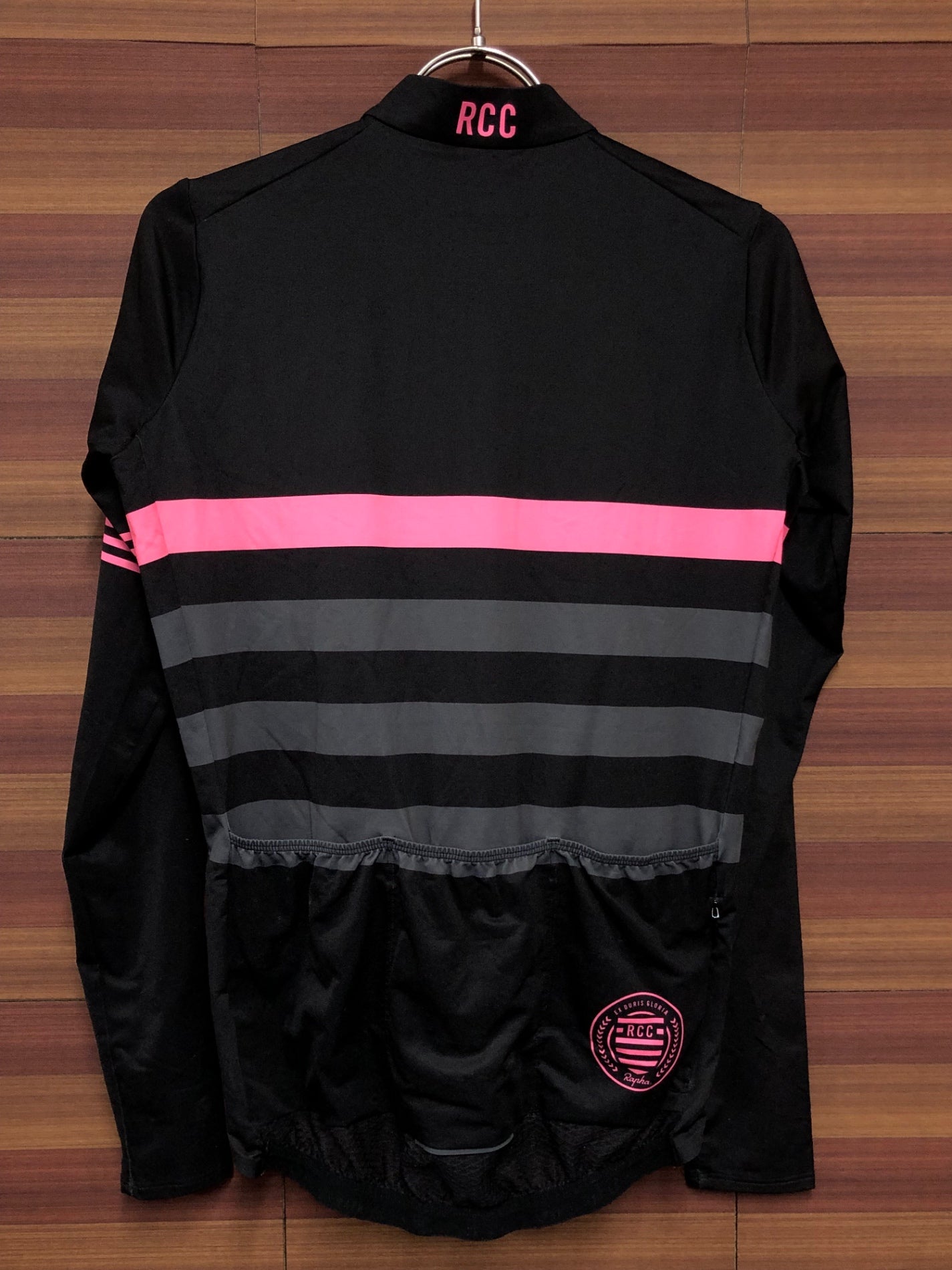 IP095 ラファ Rapha RCC PRO TEAM LONG SLEEVE MIDWEIGHT JERSEY 長袖 サイクルジャージ 黒 S