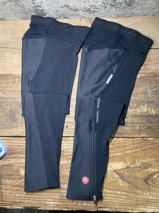 IY667 シマノ SHIMANO レッグウォーマー 黒 XL 裏起毛