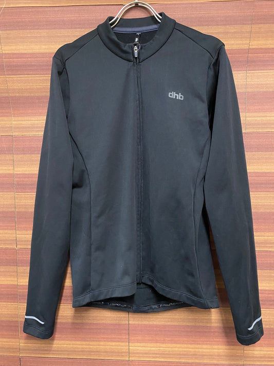 IQ604 dhb 長袖 サイクルジャージ 黒 S 裏起毛