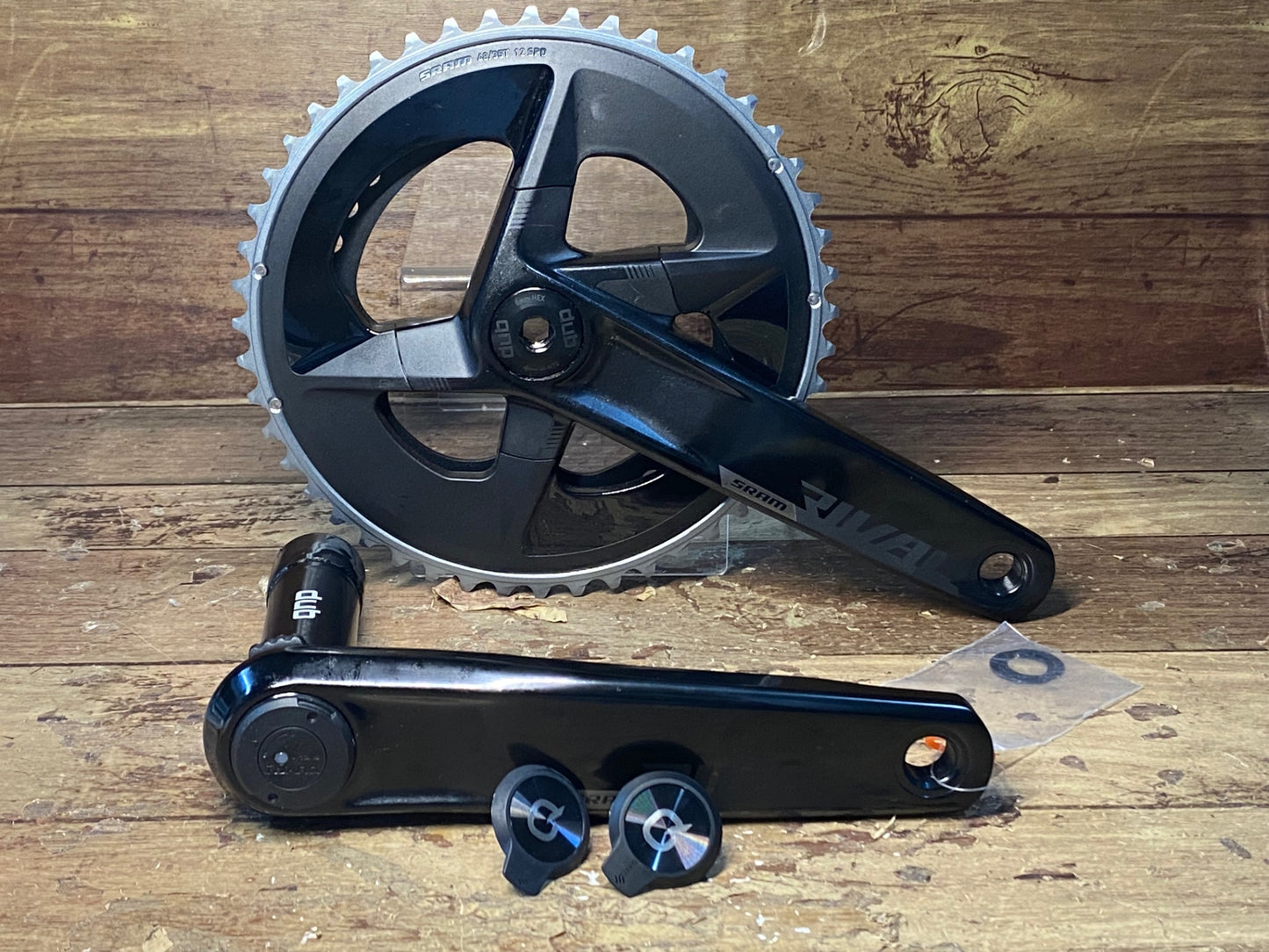 HY291 スラム SRAM ライバル Rival AXS QUARQ パワーメーター クランクセット 170mm 48-35T Dub