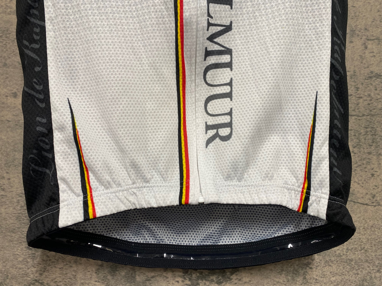 JD271 リオンドカペルミュール Lion de KAPELMUUR 半袖 サイクルジャージ 黒 白 千鳥 M