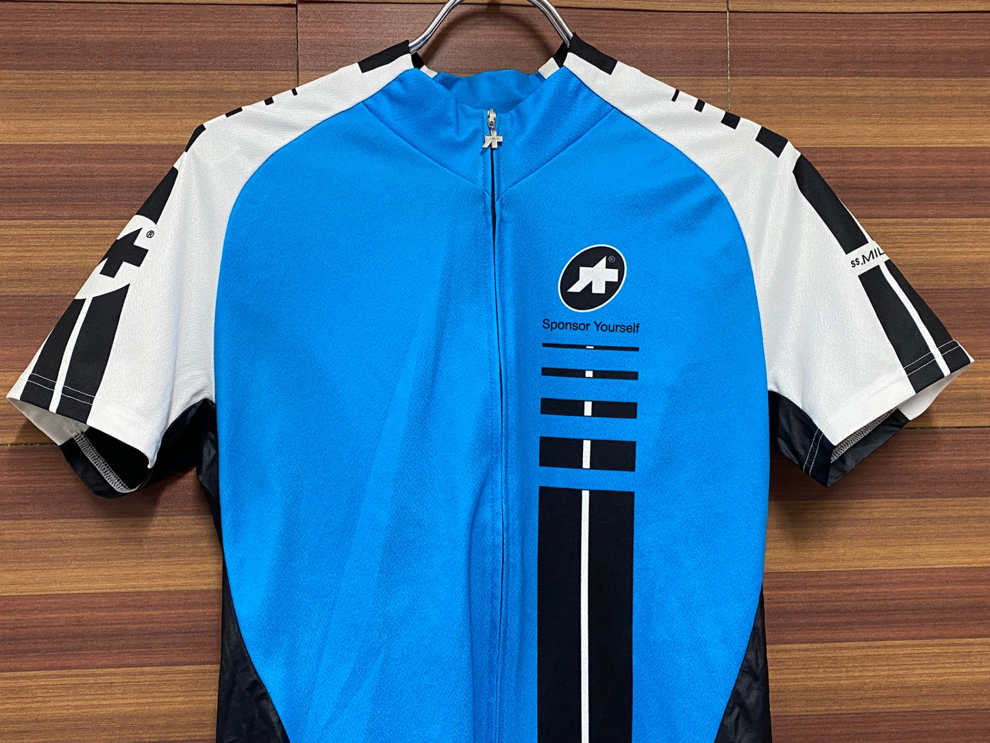 IO844 アソス assos MILLE 半袖 サイクルジャージ S 青白