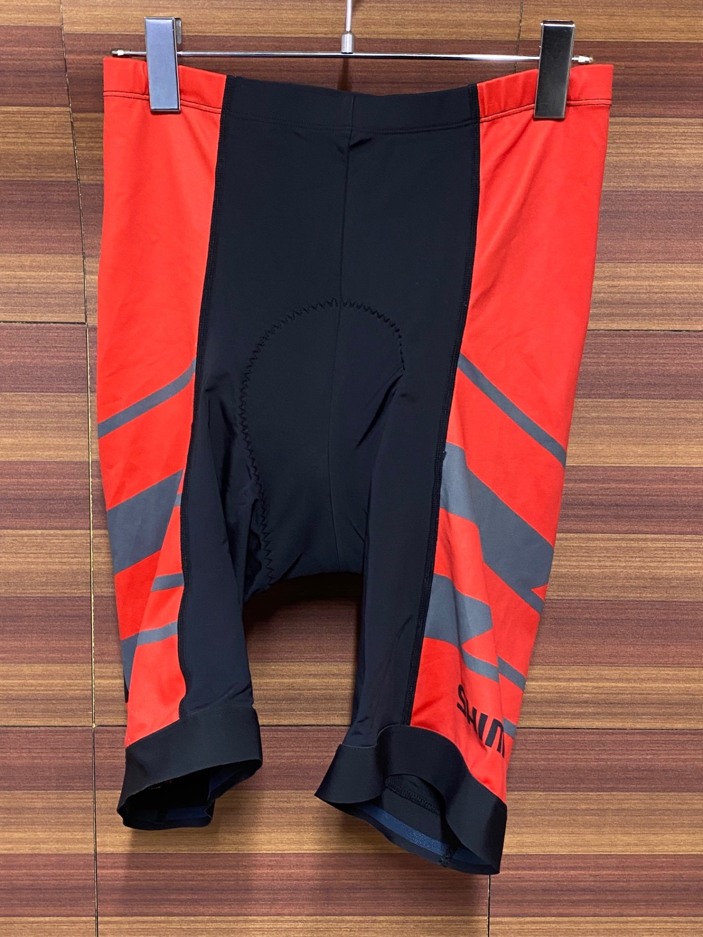 IN762 シマノ SHIMANO レーサーパンツ 黒赤 L