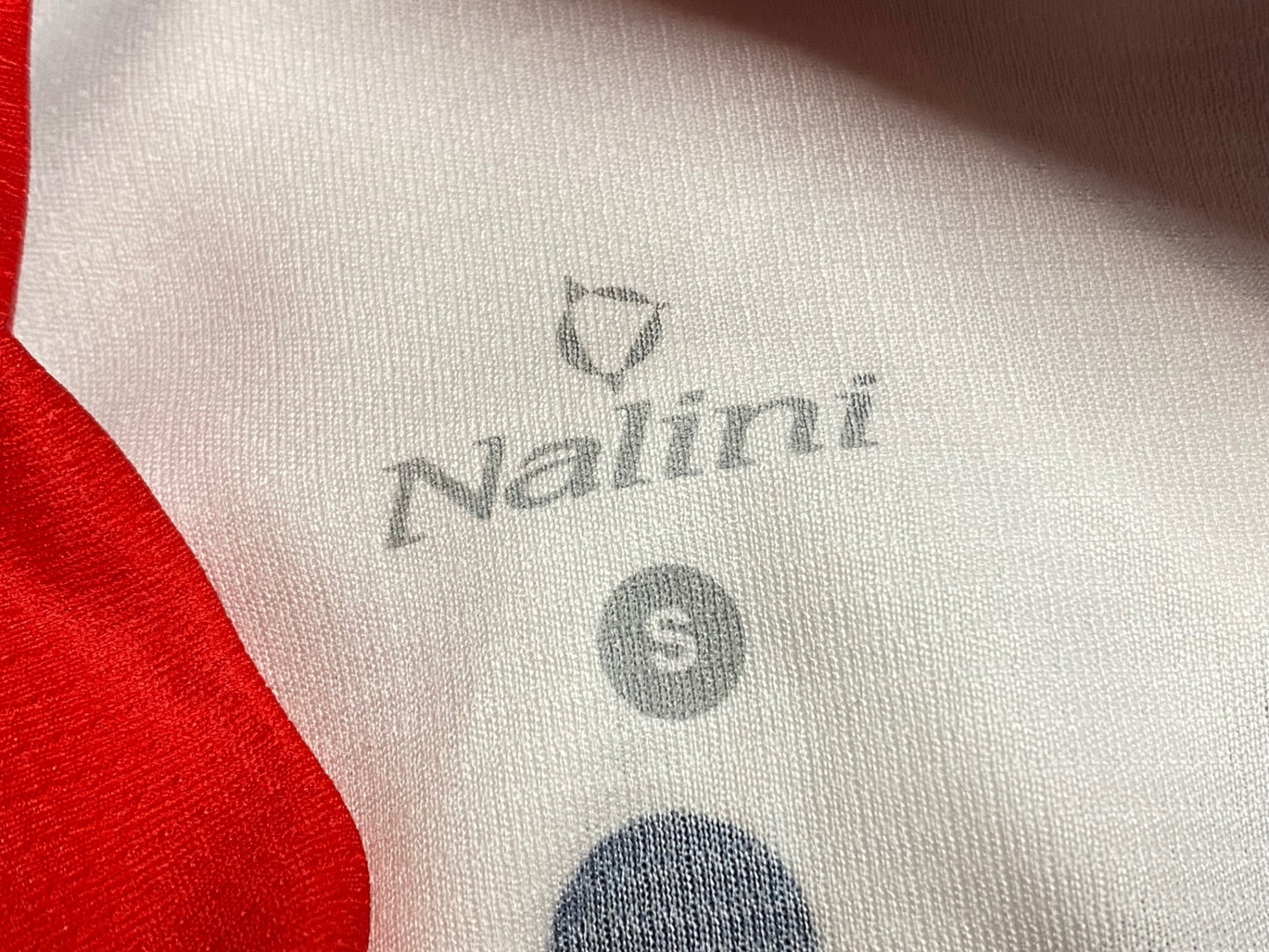 II547 ナリーニ Nalini 半袖 サイクルジャージ 白黒 S