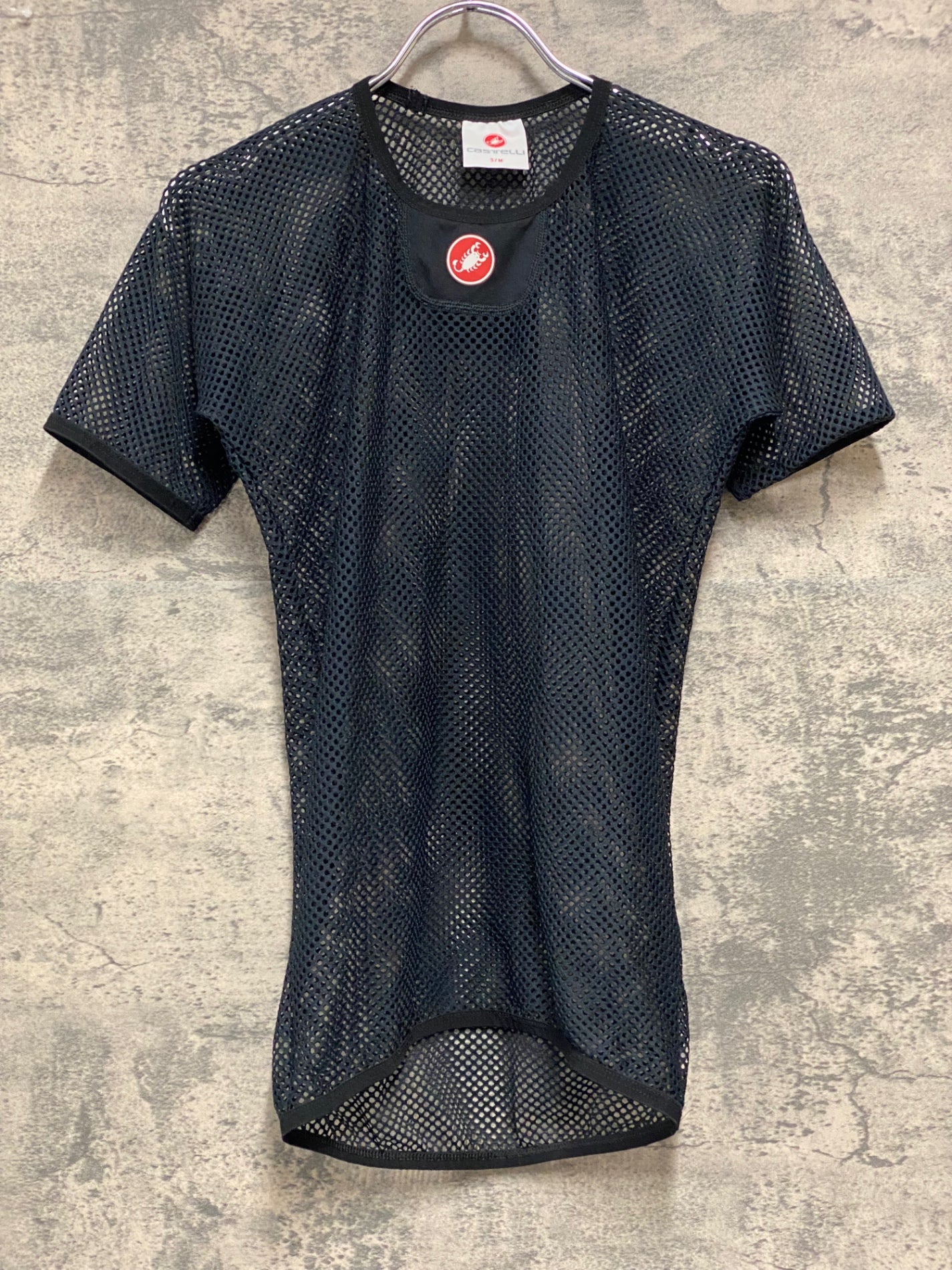 JB647 カステリ CASTELLI 半袖 メッシュべースレイヤー 黒 S/M