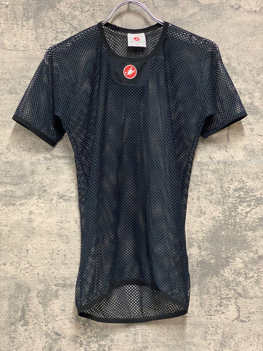 JB647 カステリ CASTELLI 半袖 メッシュべースレイヤー 黒 S/M