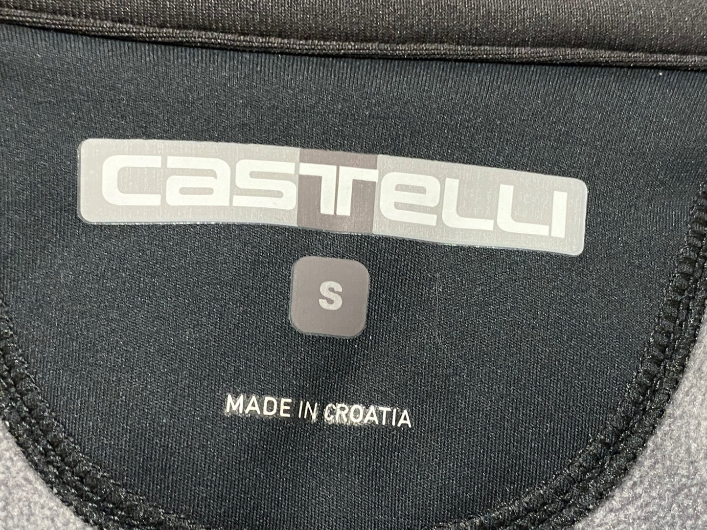 IH965 カステリ CASTELLI 長袖 サイクルジャケット 黒 S 裏起毛 GORE TEX INFINIUM