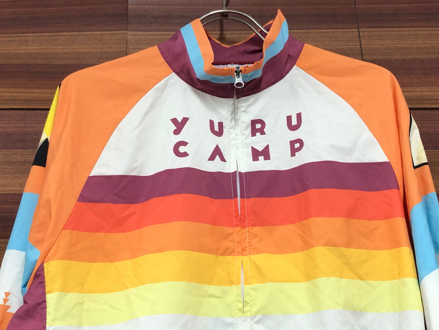 IT006 GSR Gear 長袖 ウィンドブレーカー ベージュ オレンジ L ゆるキャン△ 痛ジャージ