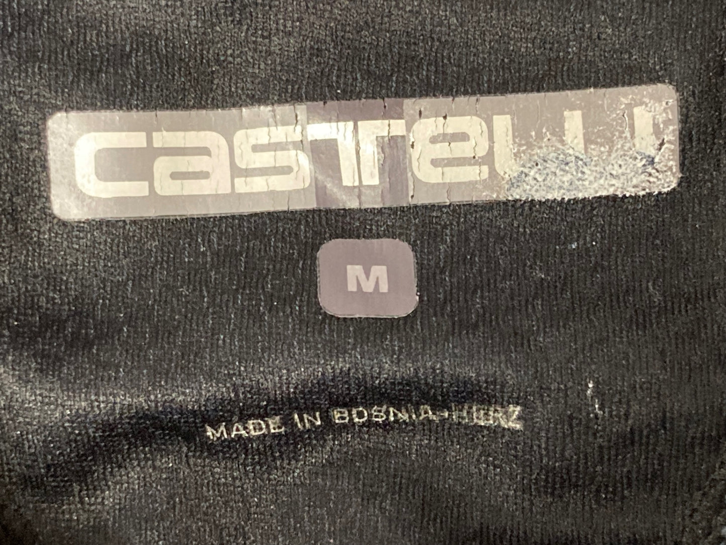 HV747 カステリ CASTELLI 半袖サイクルジャージ Mサイズ 黒