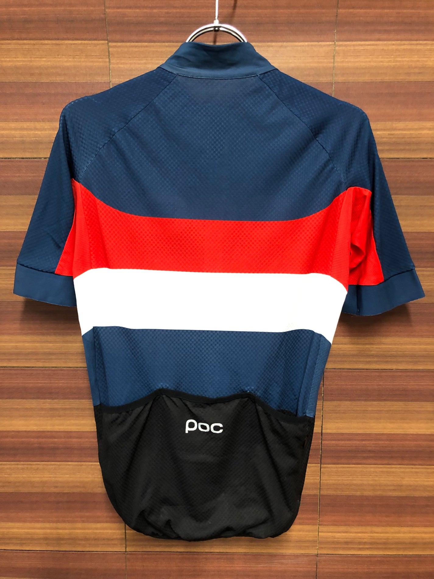 IO707 ポック POC 半袖 サイクルジャージ 紺 黒 XS
