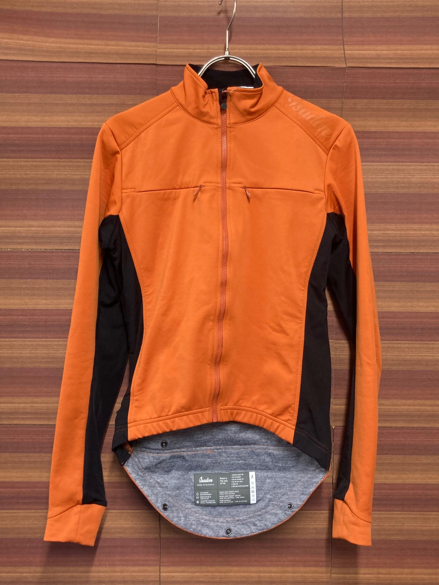 IQ718 イザドア Isadore OSRAM Signature Winter Softshell Jacket 長袖 サイクルジャケット オレンジ XS 点灯確認済