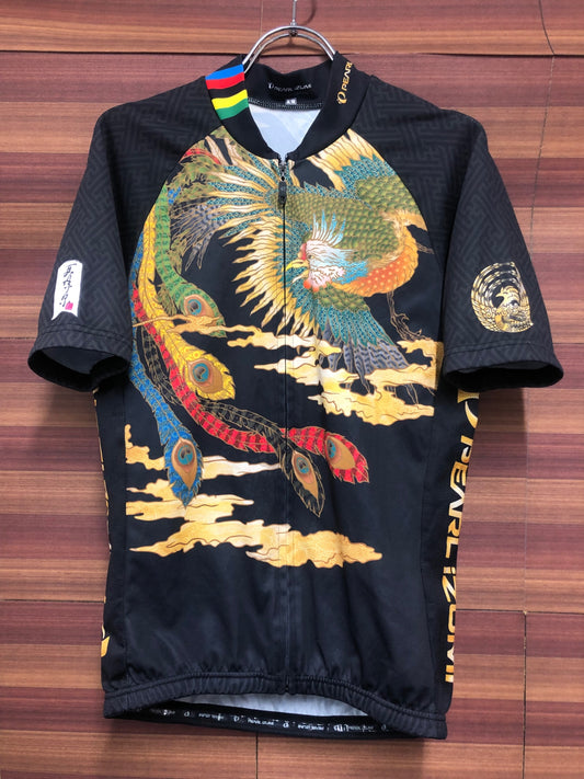 IJ872 パールイズミ 半袖サイクルジャージ L 和 総柄 ※スレあり