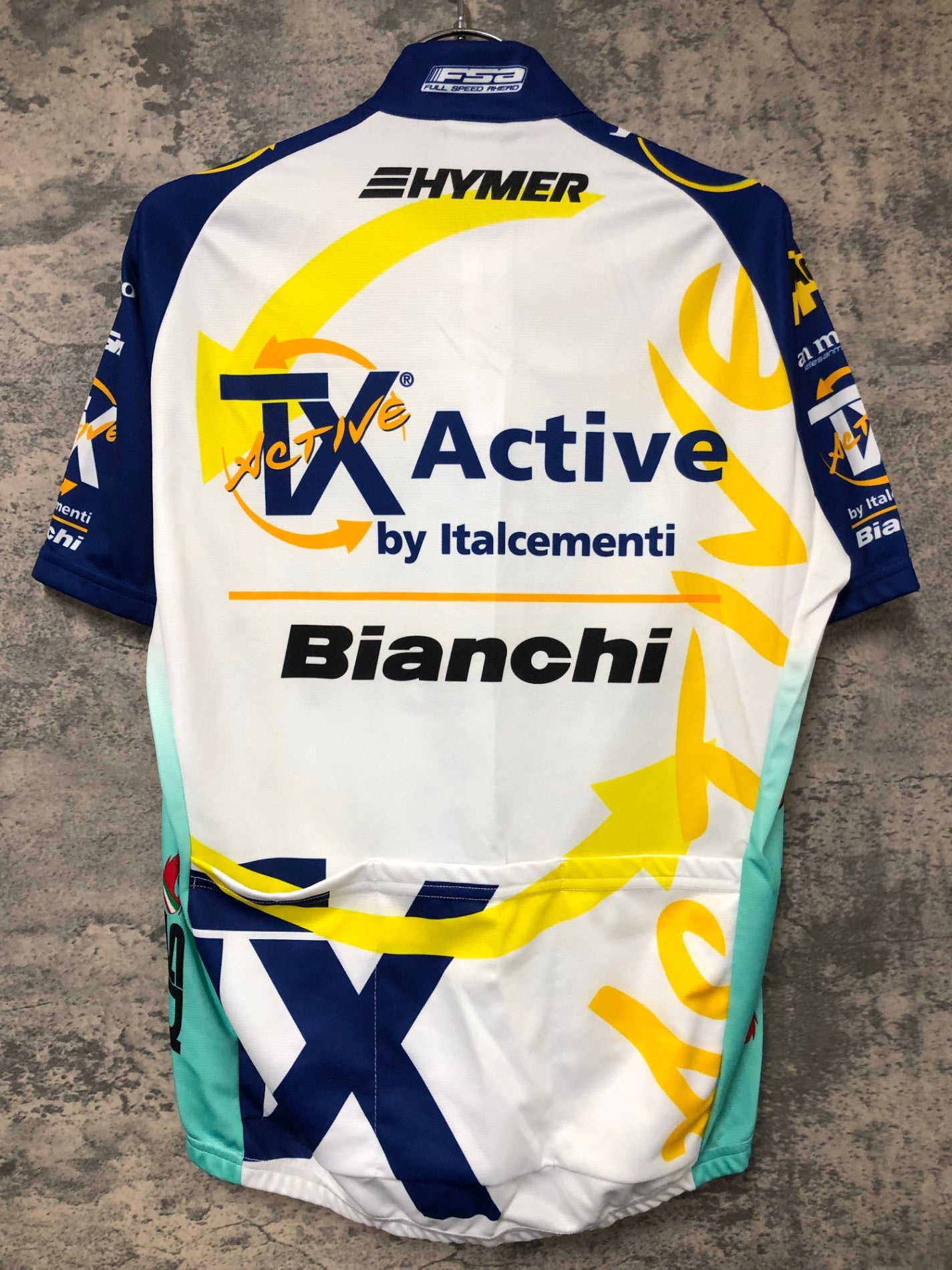 IW331 サンティーニ SMS Santini 半袖サイクルジャージ ビアンキ 白 M