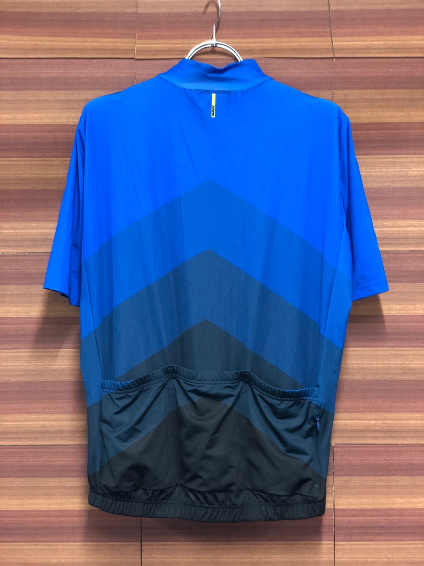 IO966 マヴィック MAVIC コスミック COSMIC 半袖 サイクルジャージ L 青