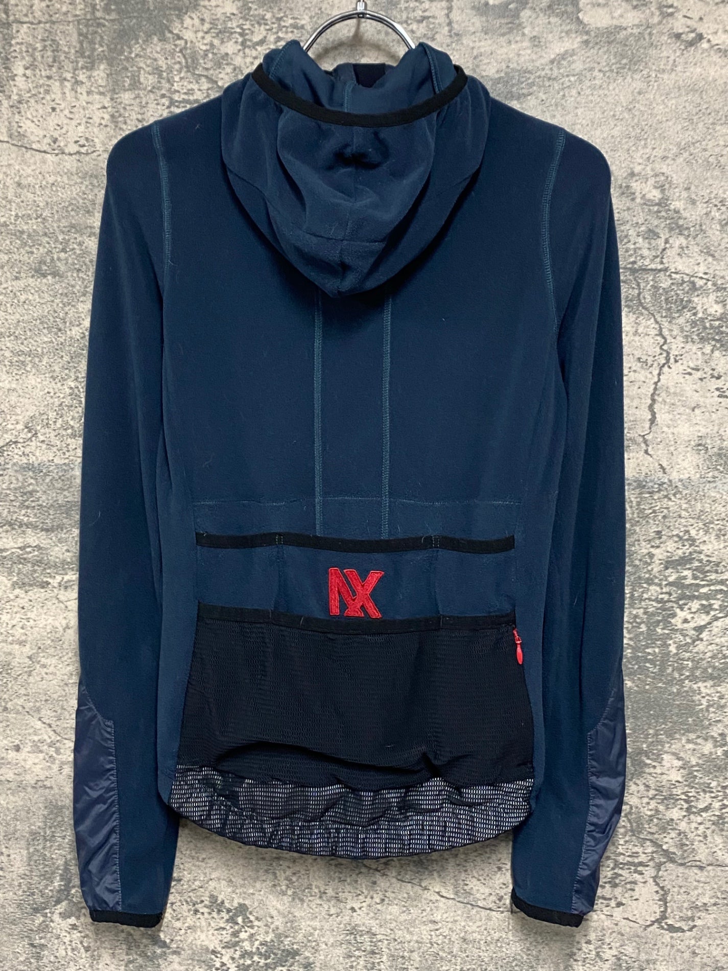 IZ742 カフェドシクリステ CAFE DU CYCLISTE AUDAX INGRID WOMEN 長袖 フーディ サイクルジャージ 紺 レデイース S